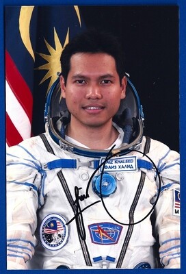 Faiz Khaleed Malaysian astronaut signed picture