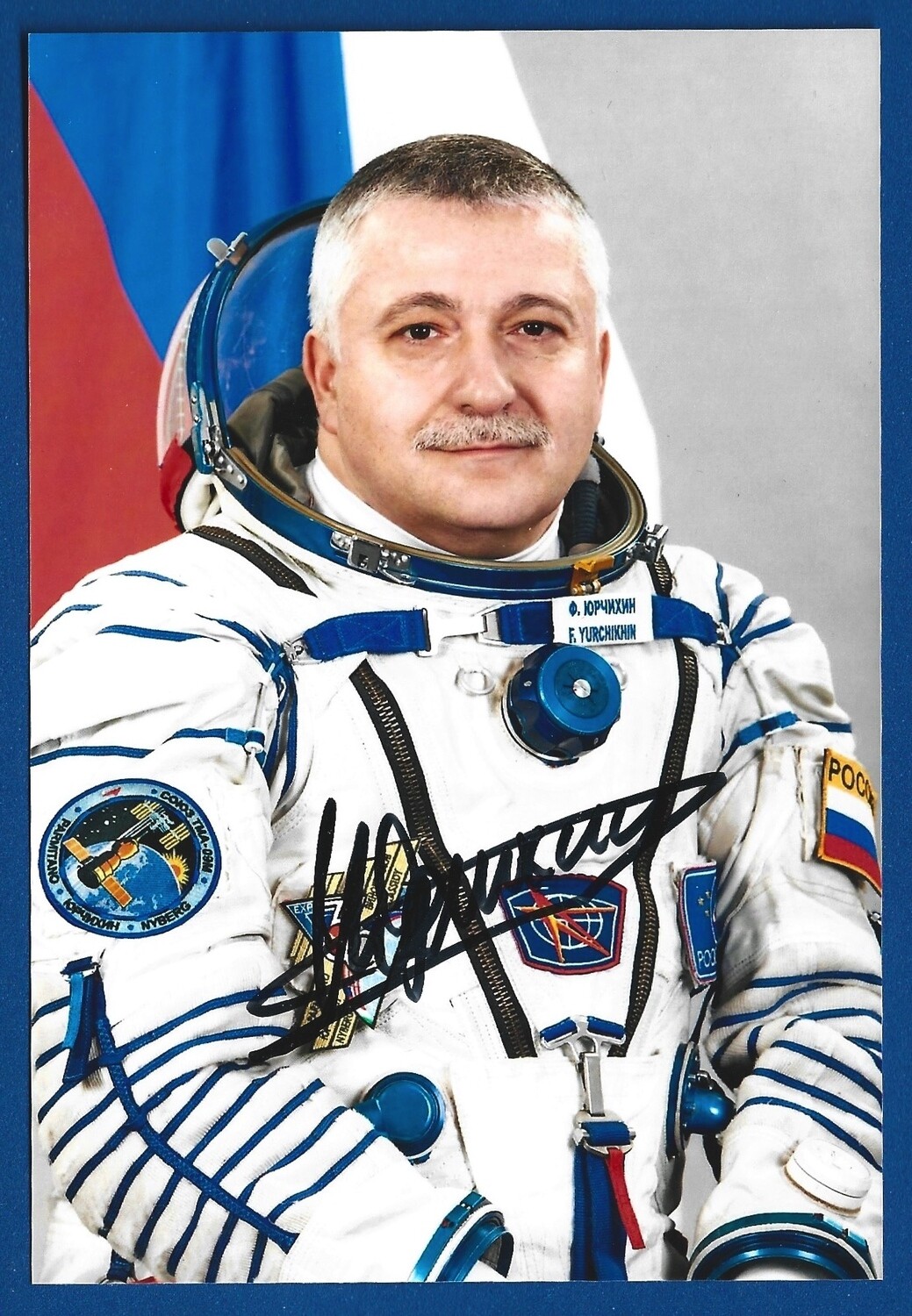 Fyodor Yurchikhin Russian cosmonaut signed picture