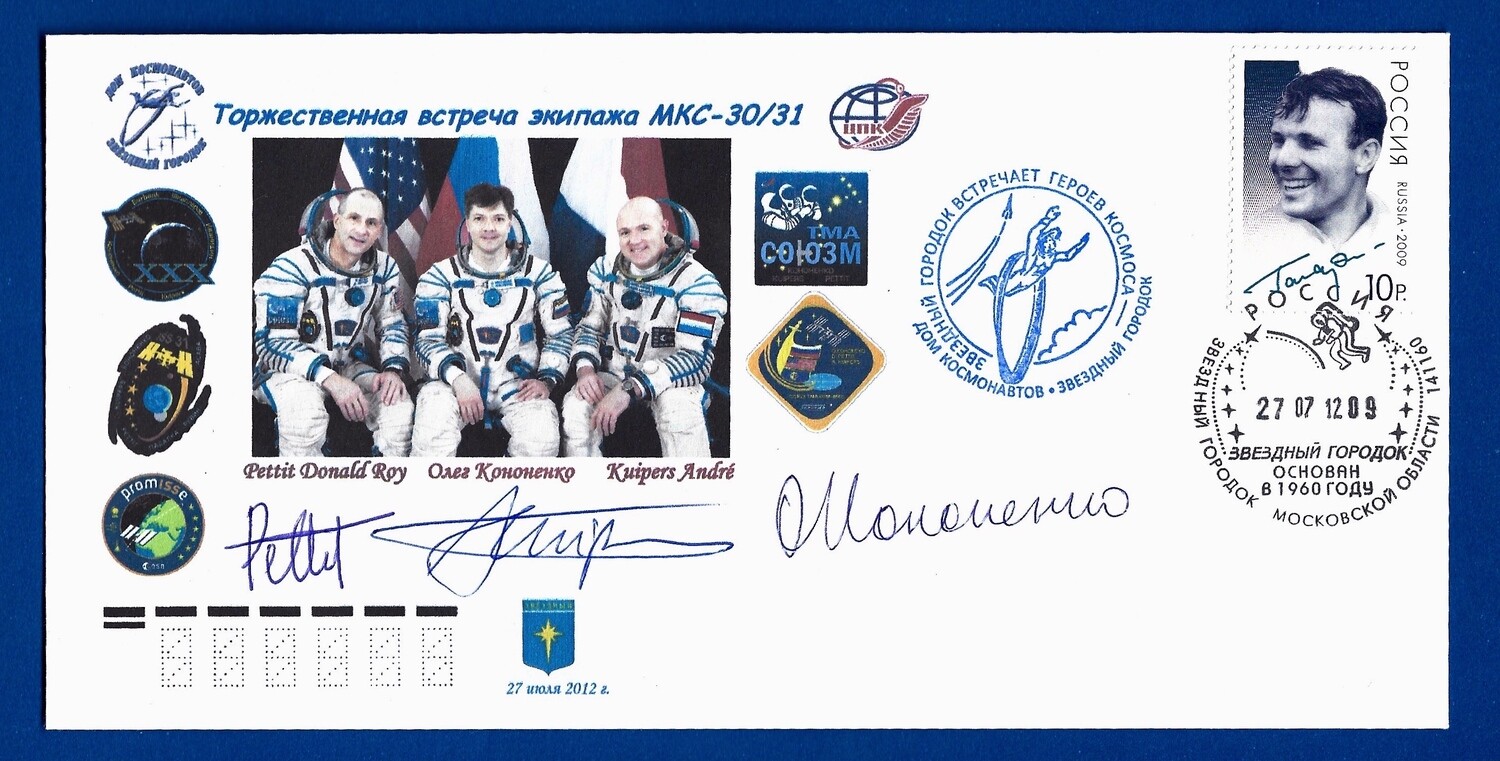 2012 ISS Expedition 30/31 signed cover