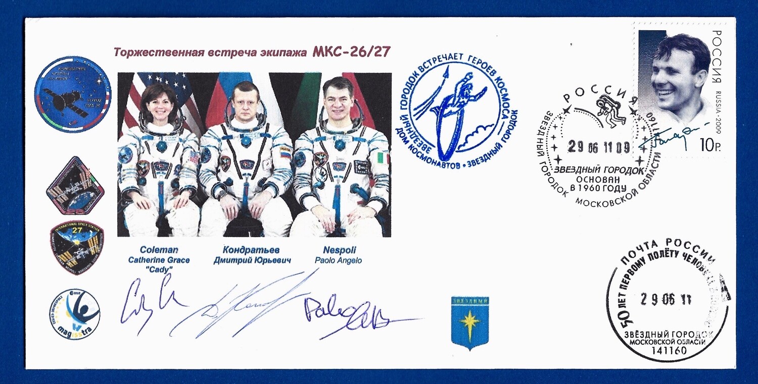 2011 ISS Expedition 26/27 signed cover