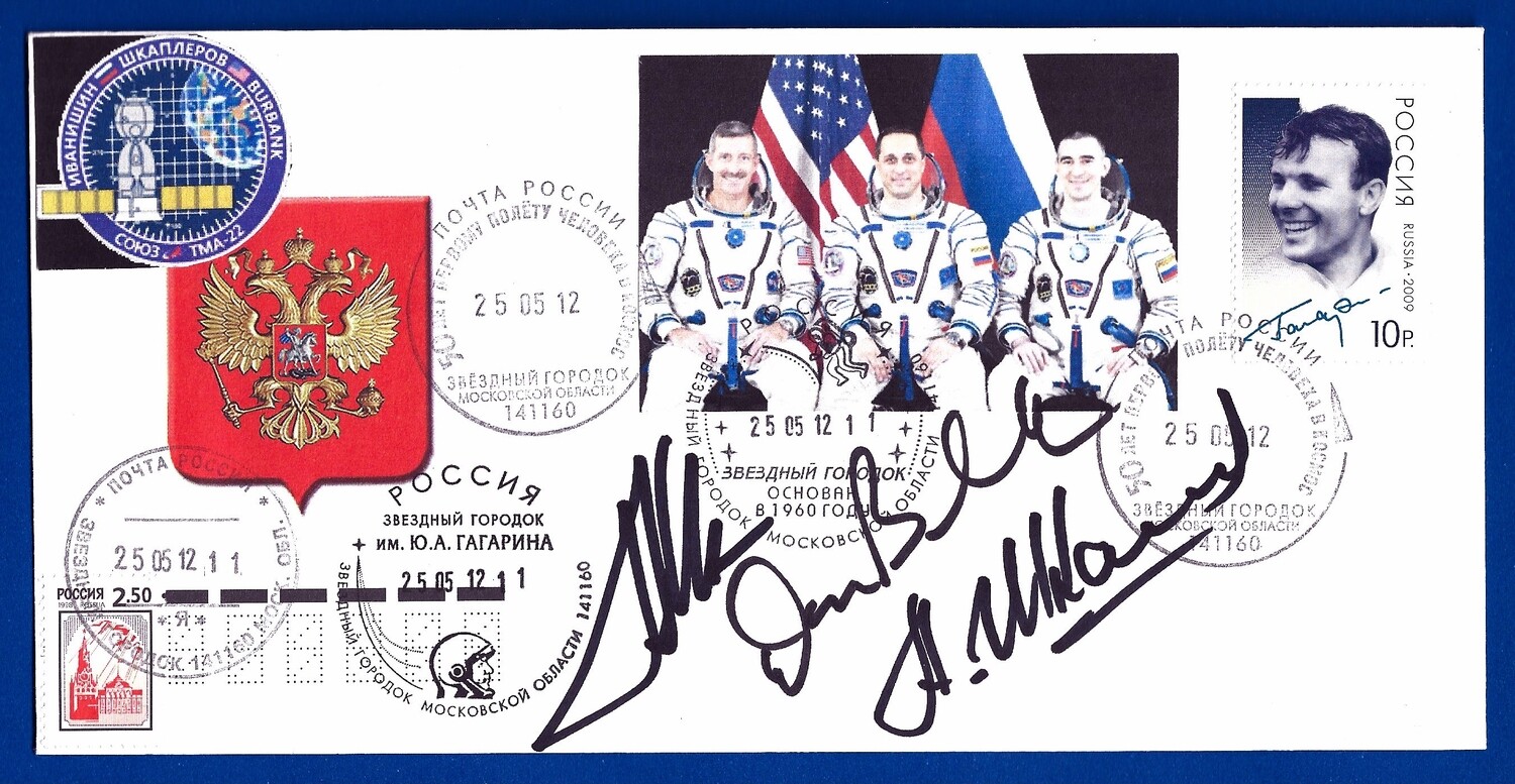 2012 Soyuz TMA-22 signed cover