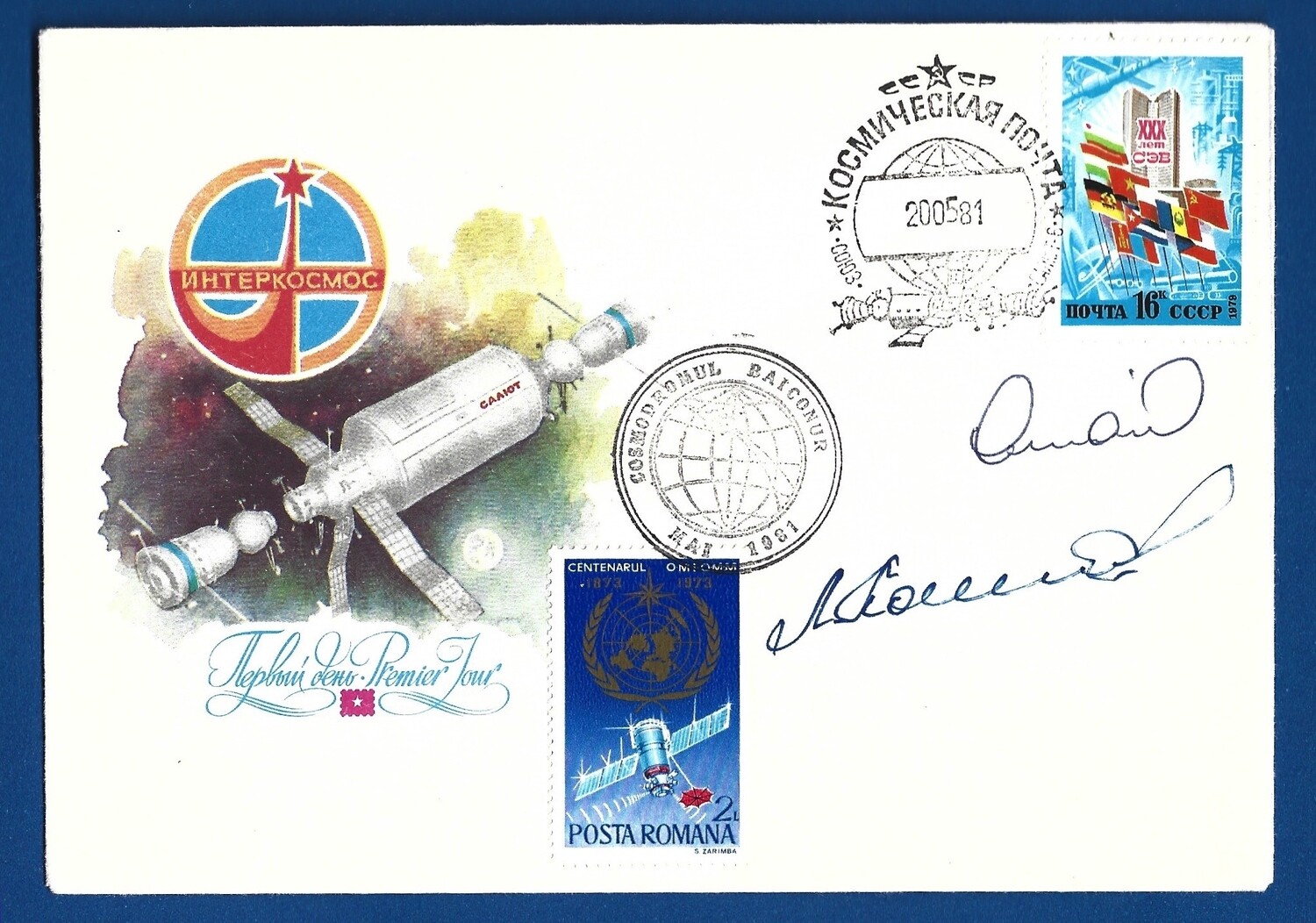 1981 Soyuz 40 signed cover
