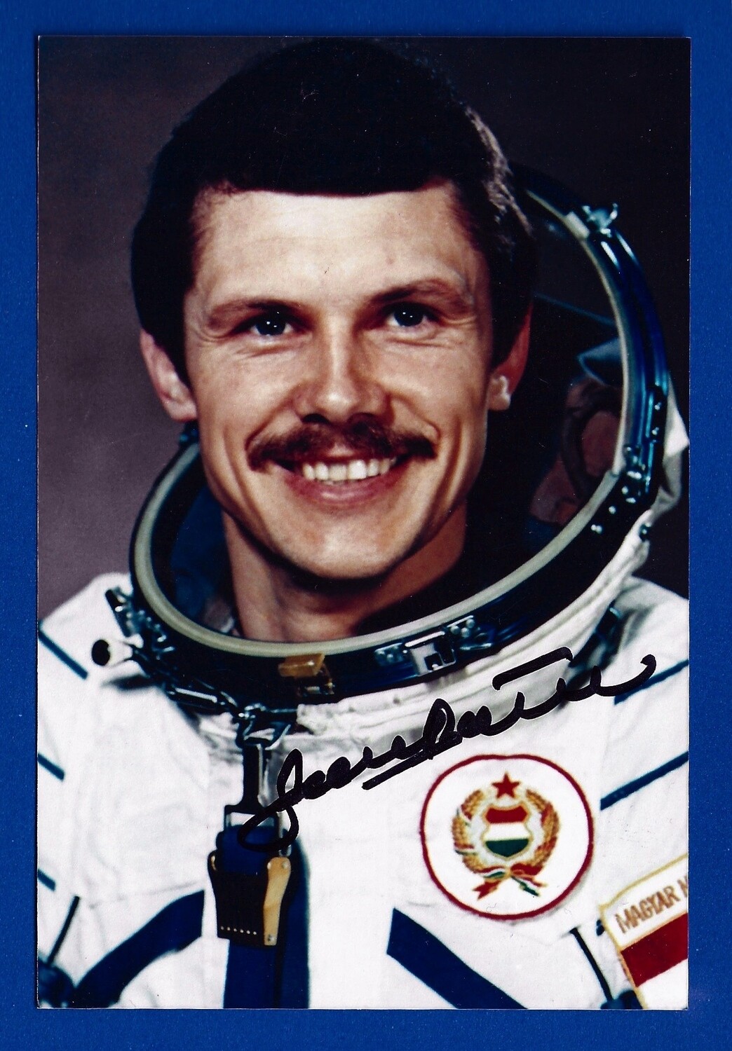 Bertalan Farkas first Hungarian cosmonaut signed picture