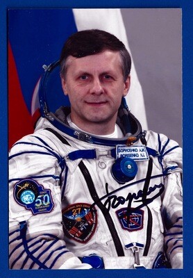 Andrey Borisenko Russian cosmonaut signed picture
