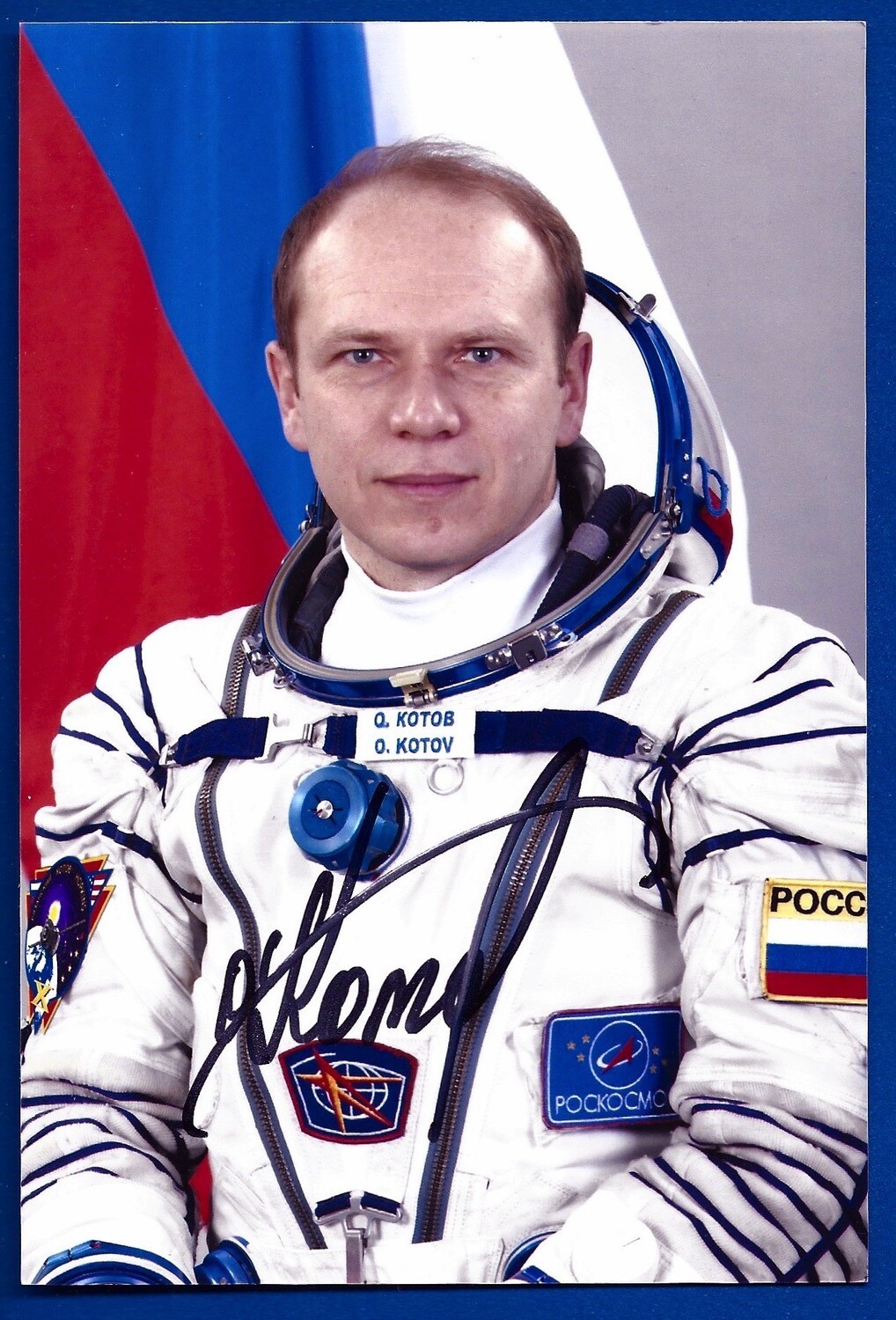 Oleg Kotov Russian cosmonaut signed picture