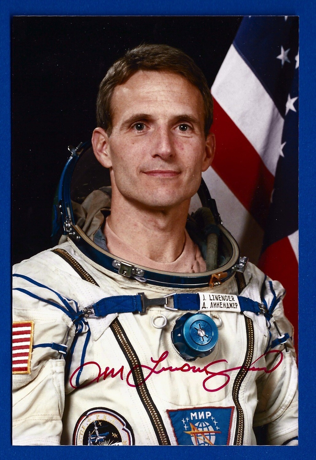 Jerry M. Linenger NASA astronaut signed picture