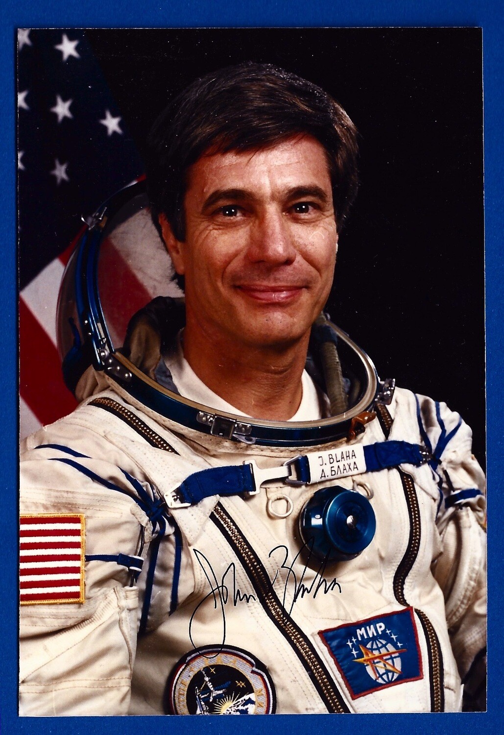 John Blaha NASA astronaut signed picture
