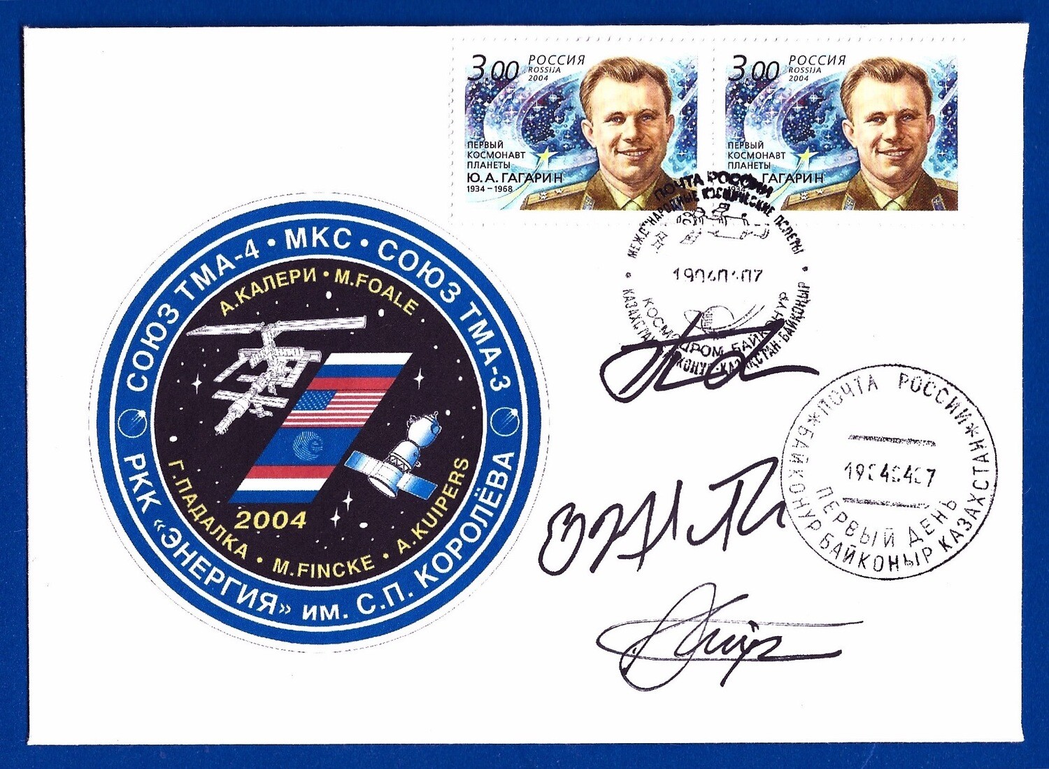 2004 Soyuz TMA-4 signed cover