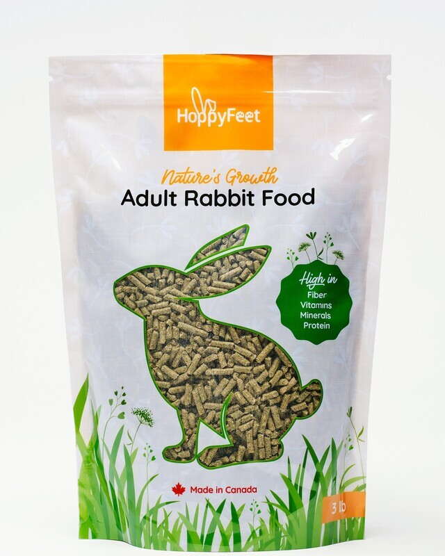 HoppyFeet Nature&#39;s Growth Adult Rabbit Food