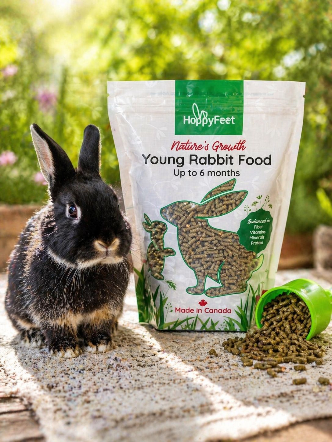New 4lb Bag! All Natural Tasty, Crunchy Young Rabbit Food Made In Canada 🍁