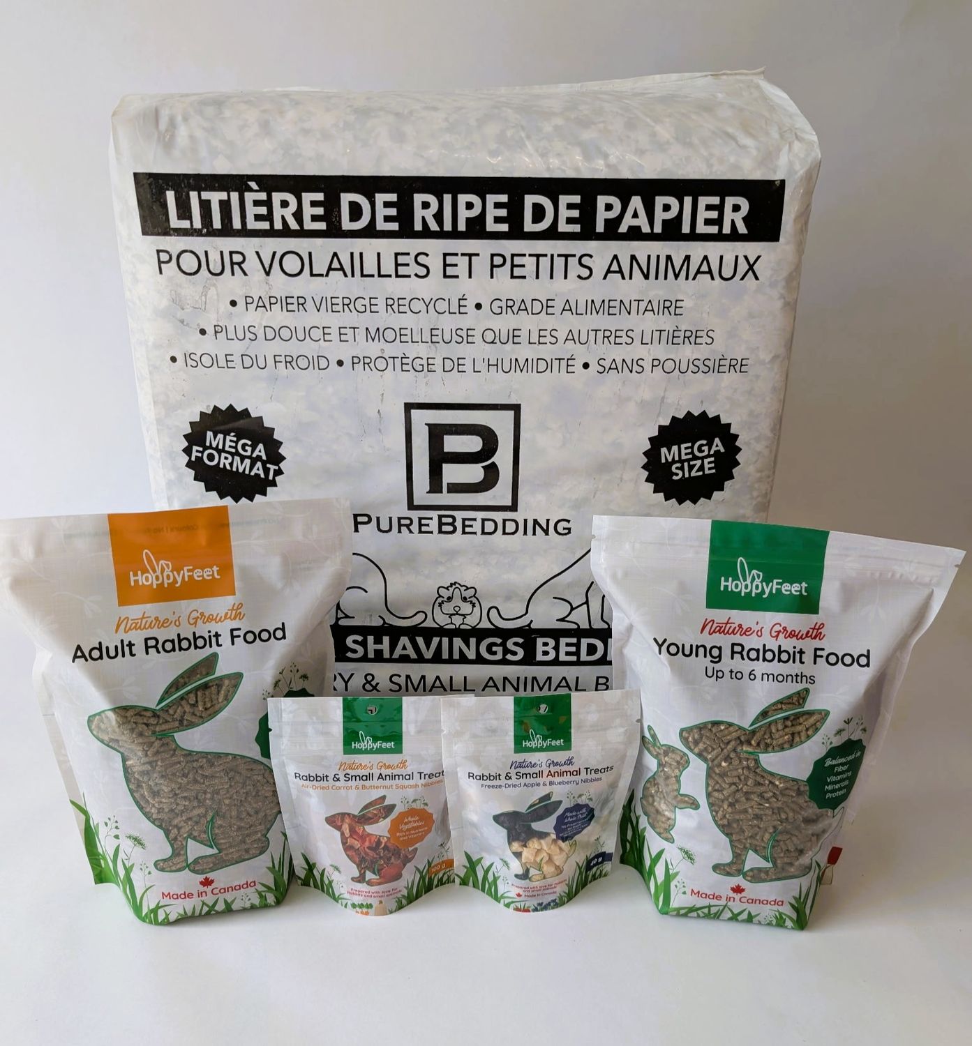 Small Animal Bundle – Rabbit Food, Treats &amp; Natural Paper Bedding for Guinea Pig, Chinchilla, Hamster, Gerbil, Rat &amp; Mice🍁