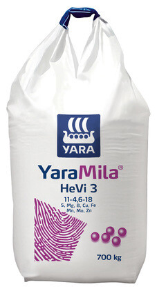 YaraMila HeVi 3 25 kg/1000 kg lava