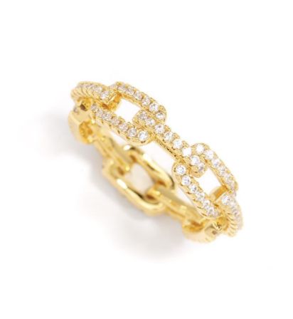 Crystal Links Ring