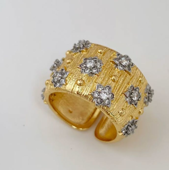 Ring Flower adjustable