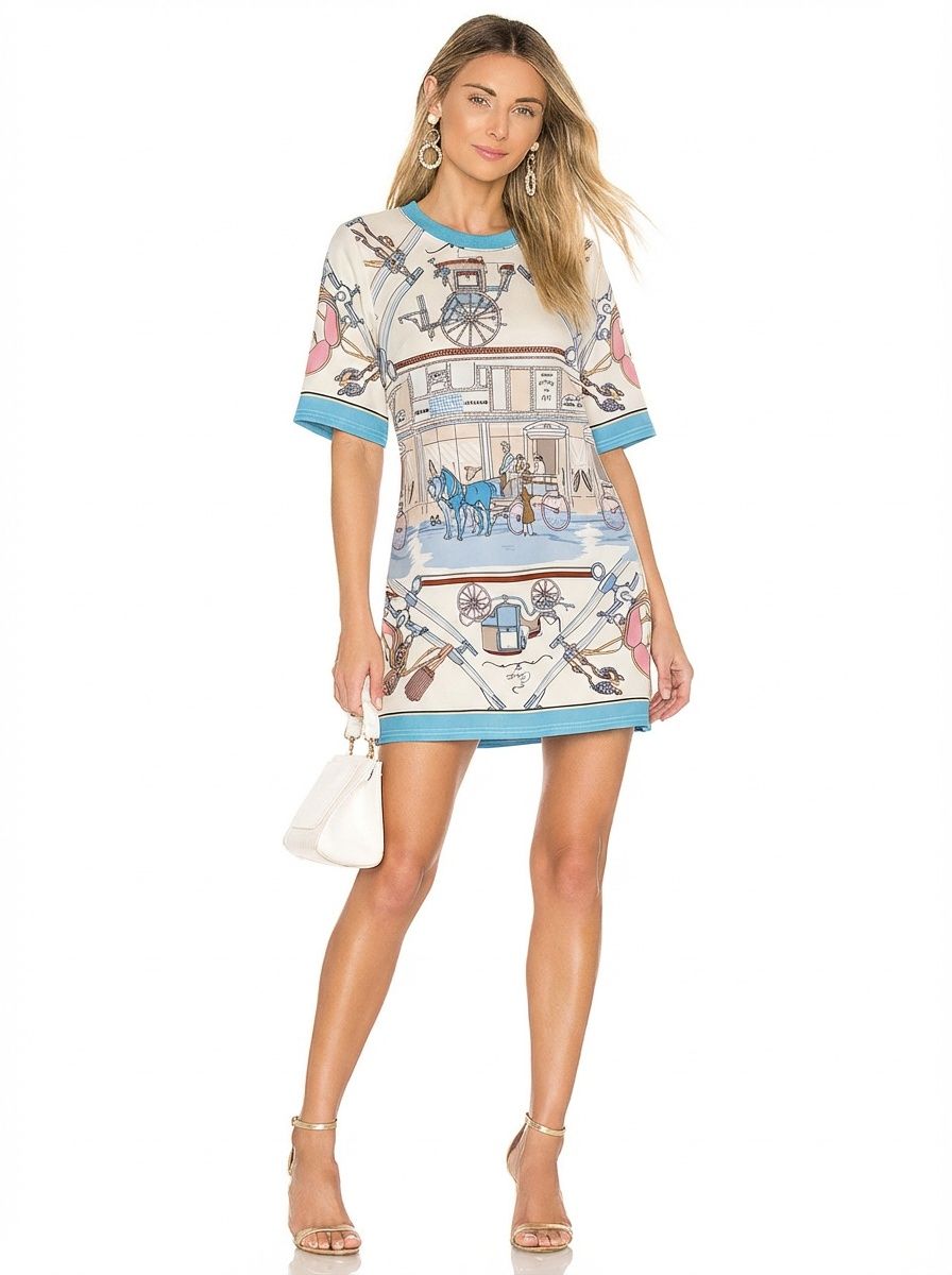 Dress Maxwell  Turquoise  Carriage