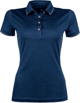 HKM Rosegold Glamour Polo Shirt (Blue, Large)