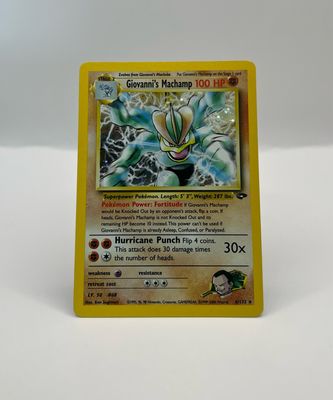 6/132 Giovanni&#39;s Machamp Mint Holo