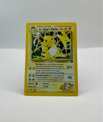 11/132 Lt. Surge's Raichu Near Mint Holo