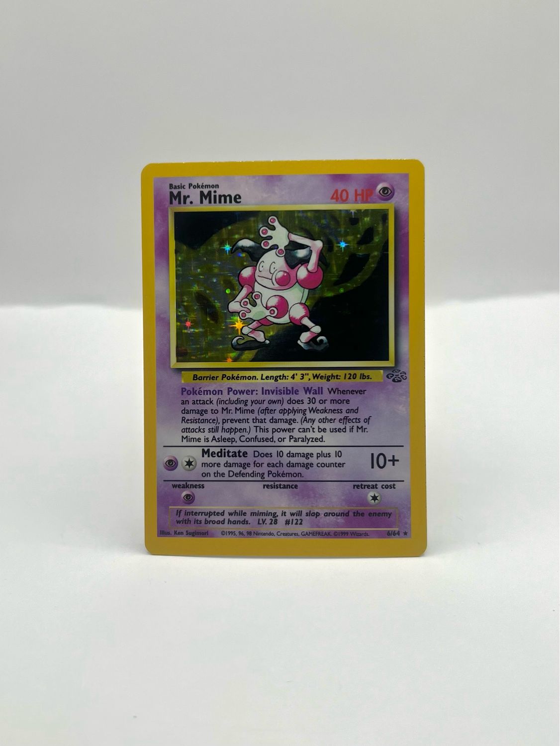 6/64 Mr. Mime Near Mint Holo