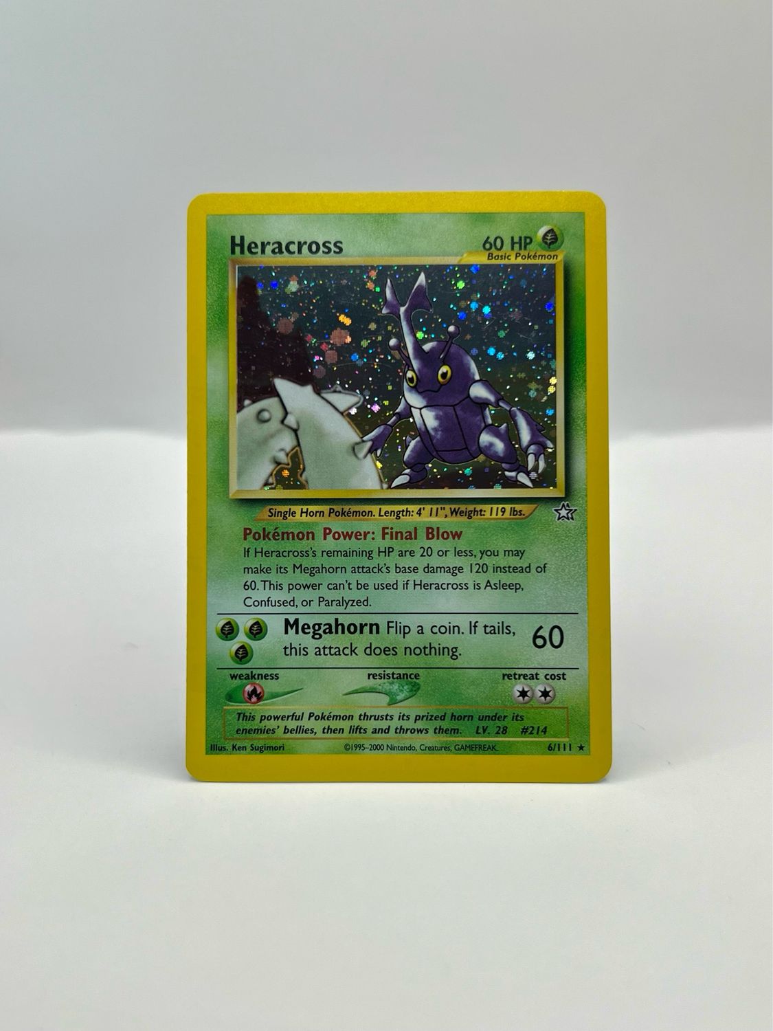 6/111 Heracross Near Mint Holo