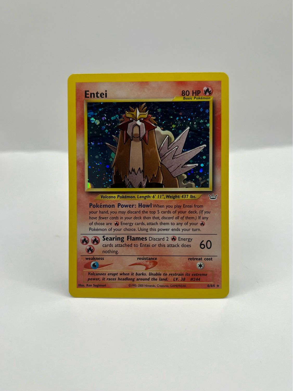 6/64 Entei Near Mint Holo