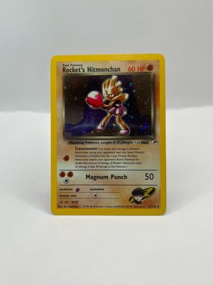 11/132 Rocket&#39;s Hitmonchan Near Mint Holo