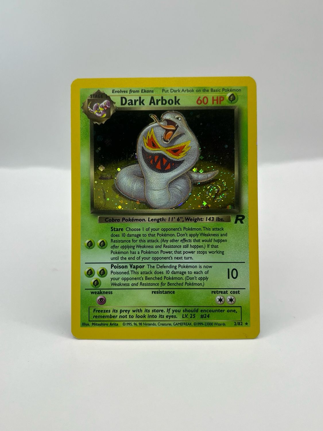 2/82 Dark Arbok Holo Near Mint