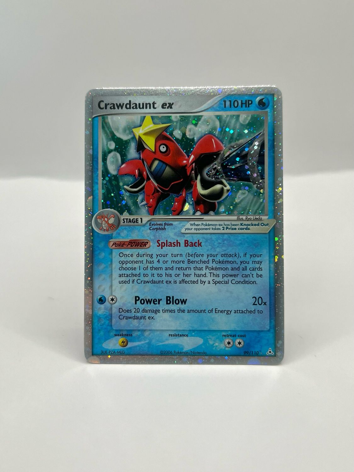 99/110 Crawdaunt ex Near Mint Holo