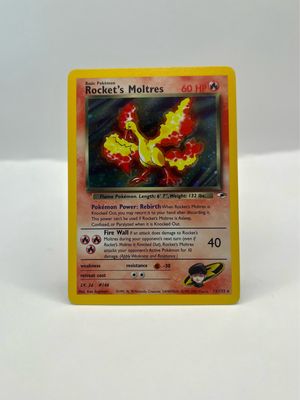 12/132 Rocket’s Moltres Holo Near Mint