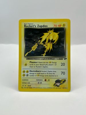 15/132 Rocket&#39;s Zapdos Near Mint Holo