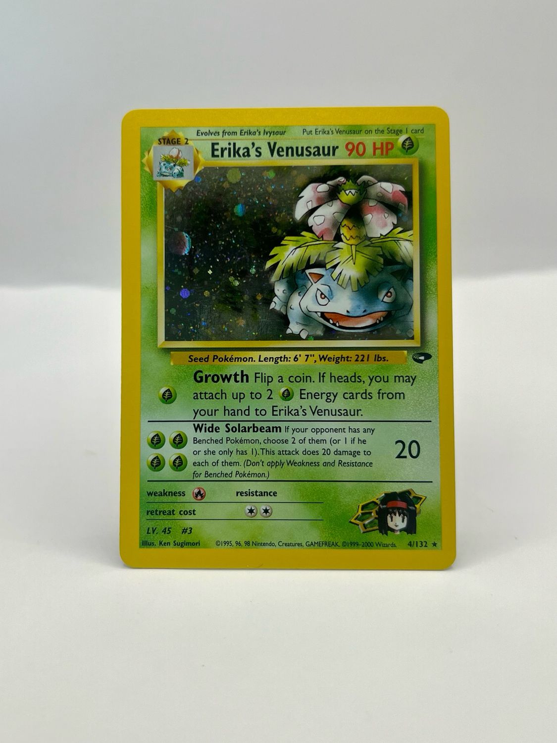 4/132 Erika&#39;s Venusaur Near Mint Holo