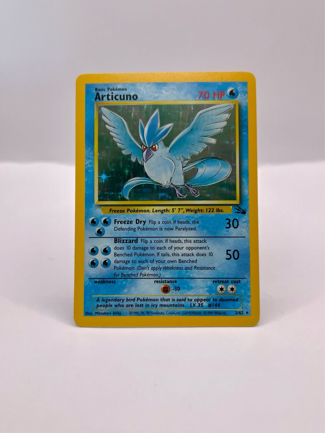 2/62 Articuno Near Mint Holo