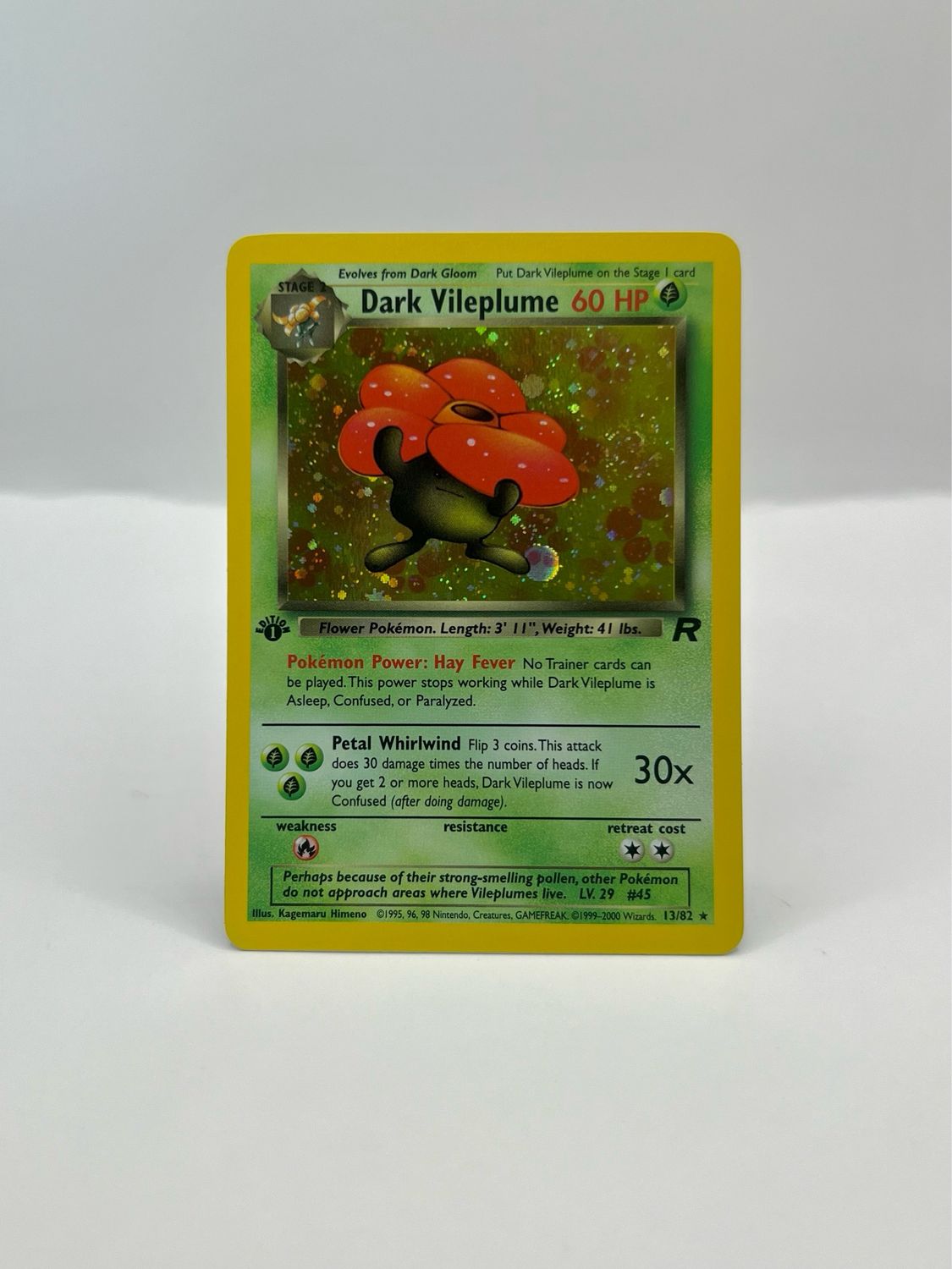 13/82 Dark Vileplume Mint 1st Edition Holo