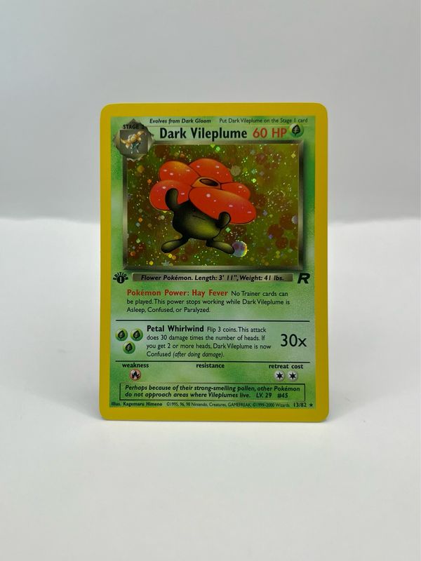 13/82 Dark Vileplume Mint 1st Edition Holo