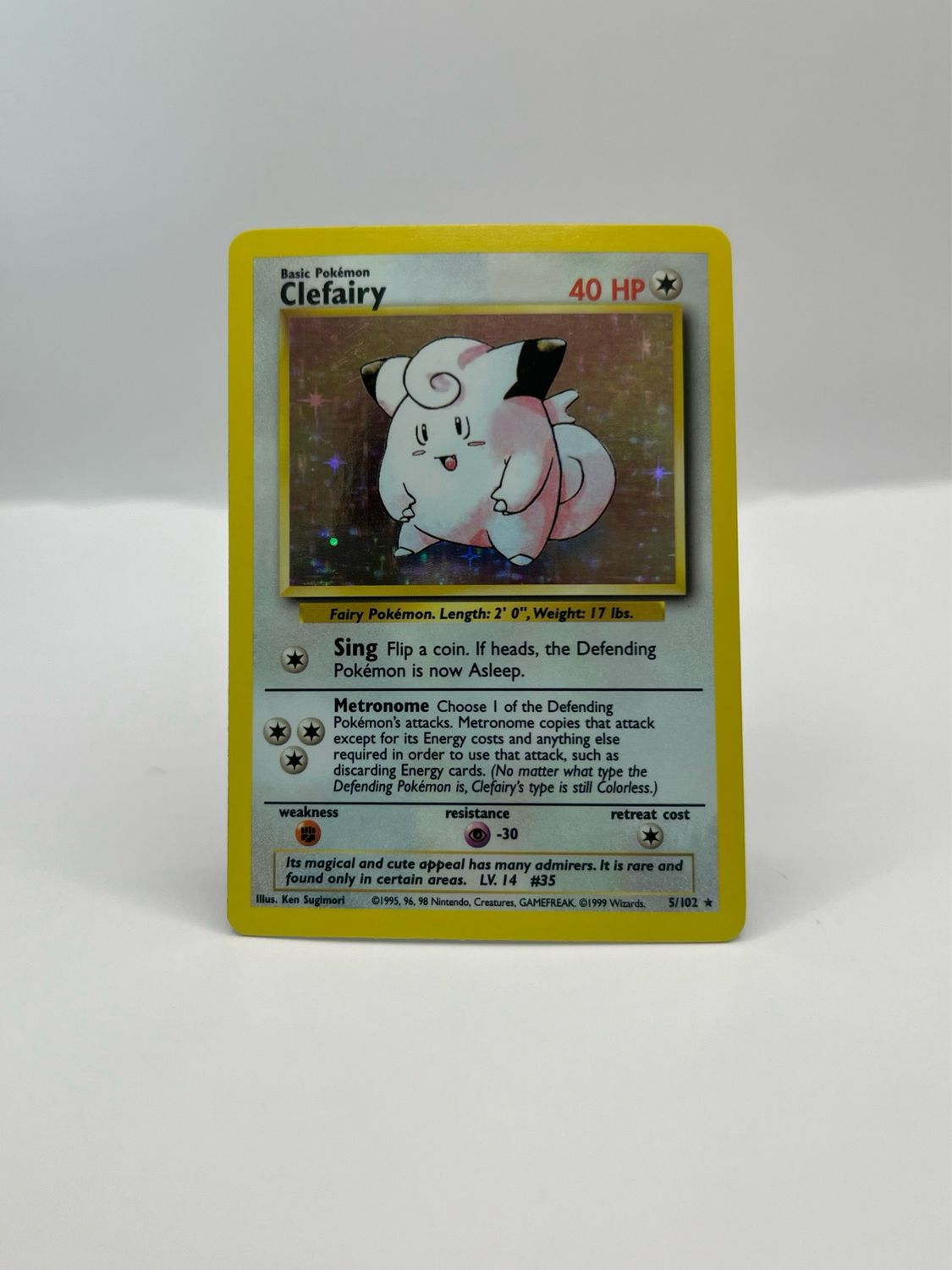 5/102 Clefairy Near Mint Holo