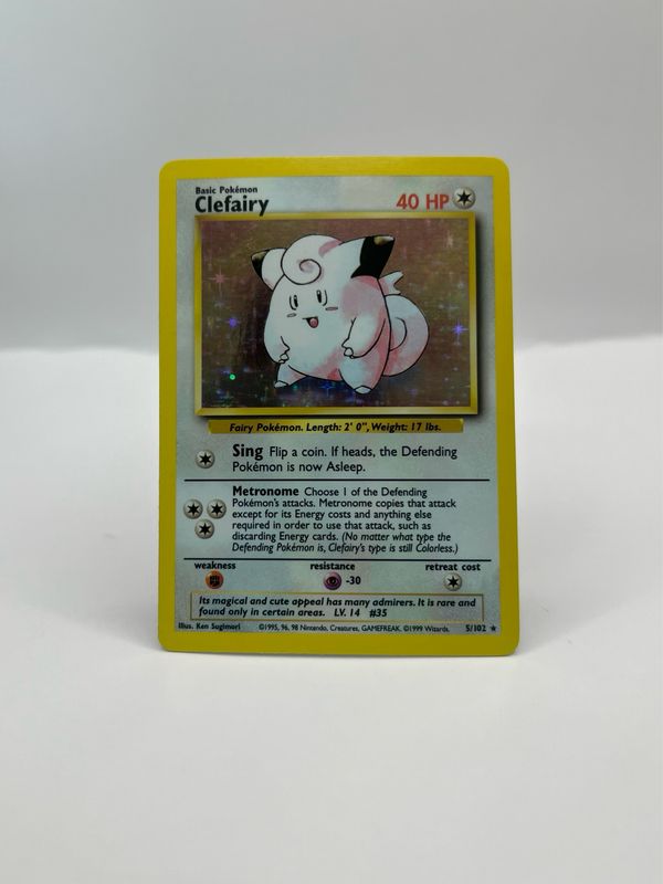 5/102 Clefairy Near Mint Holo