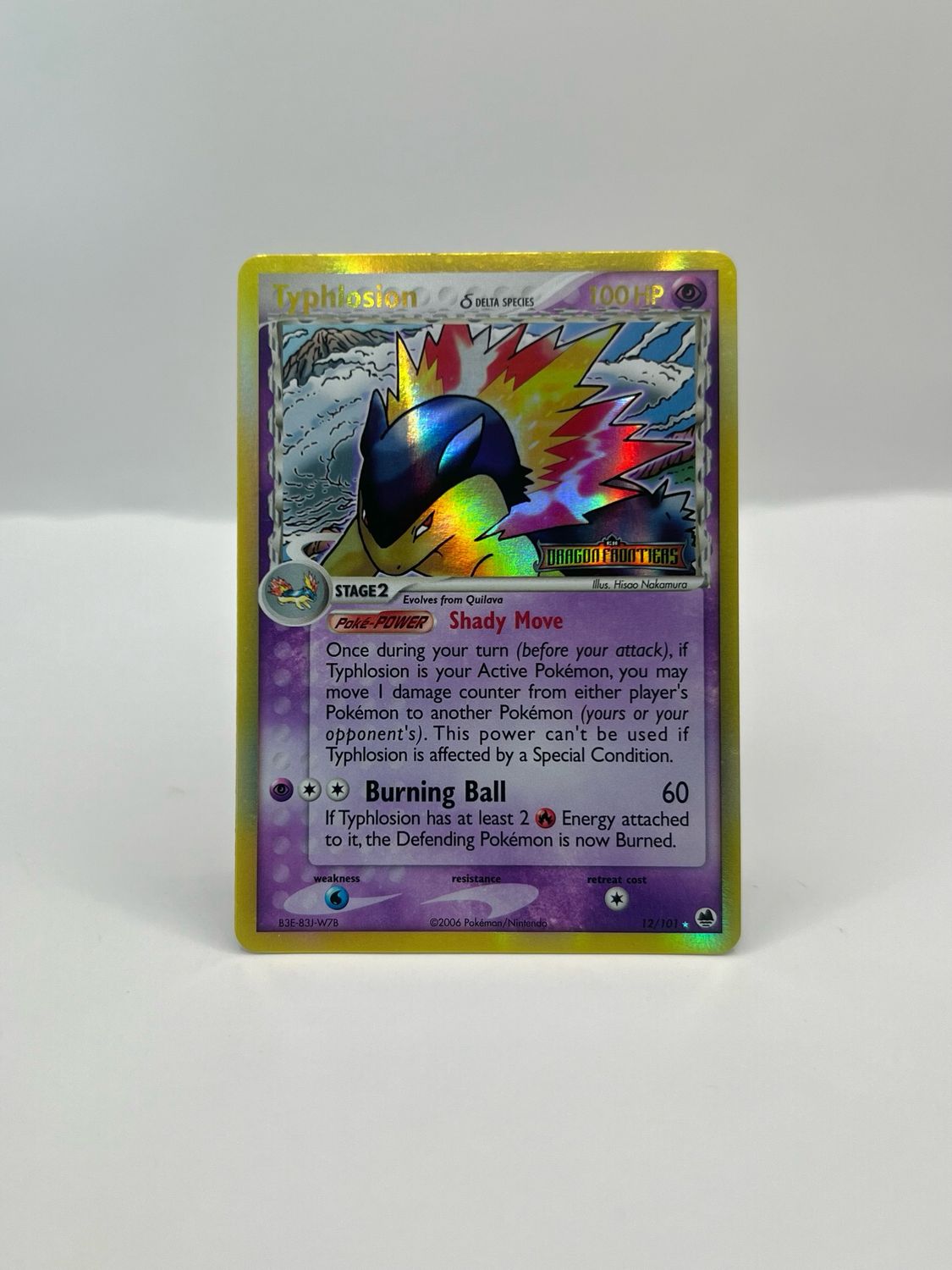 12/101 Typhlosion Stamped Reverse Near Mint Holo