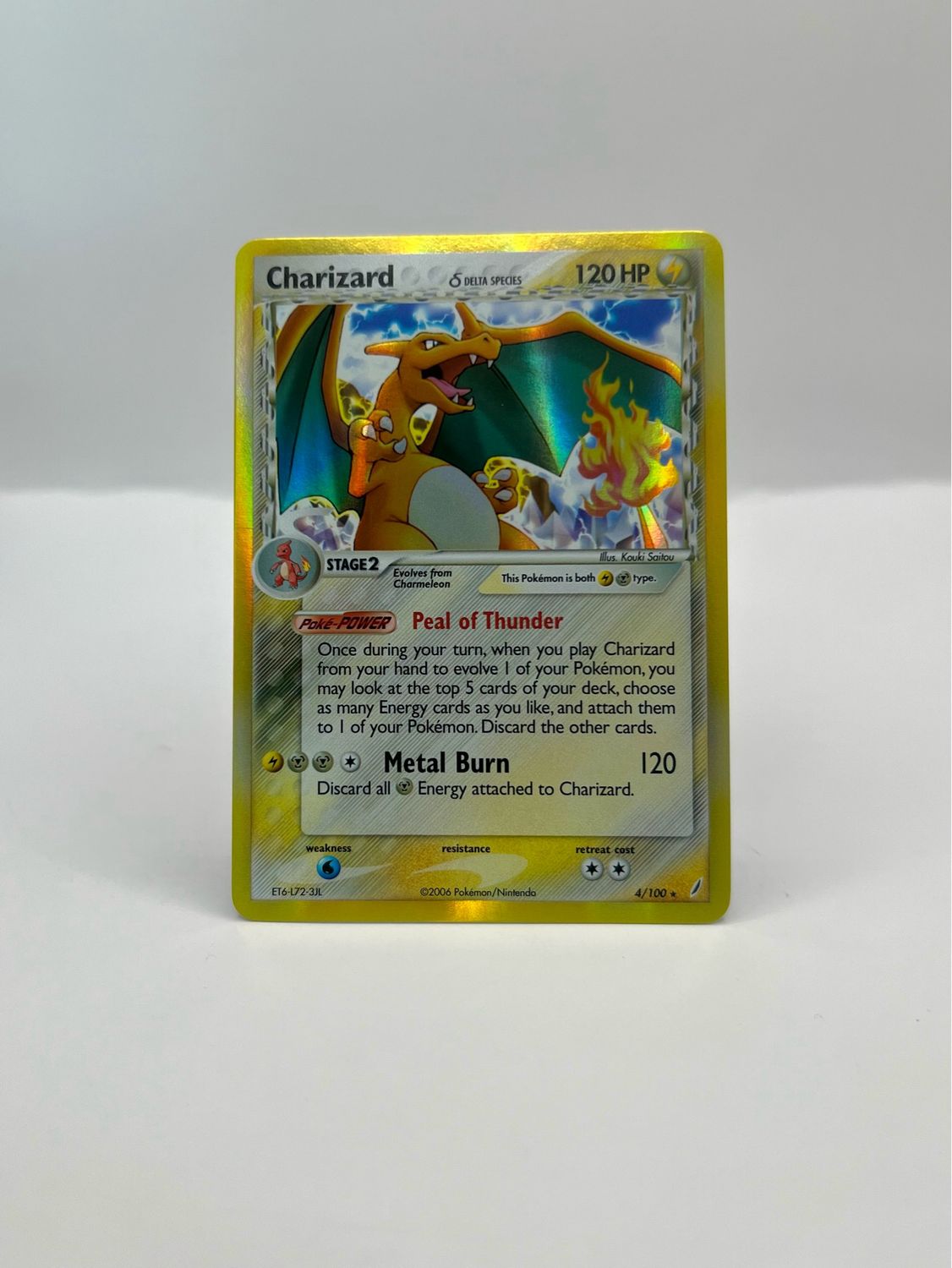 4/100 Charizard Near Mint Holo