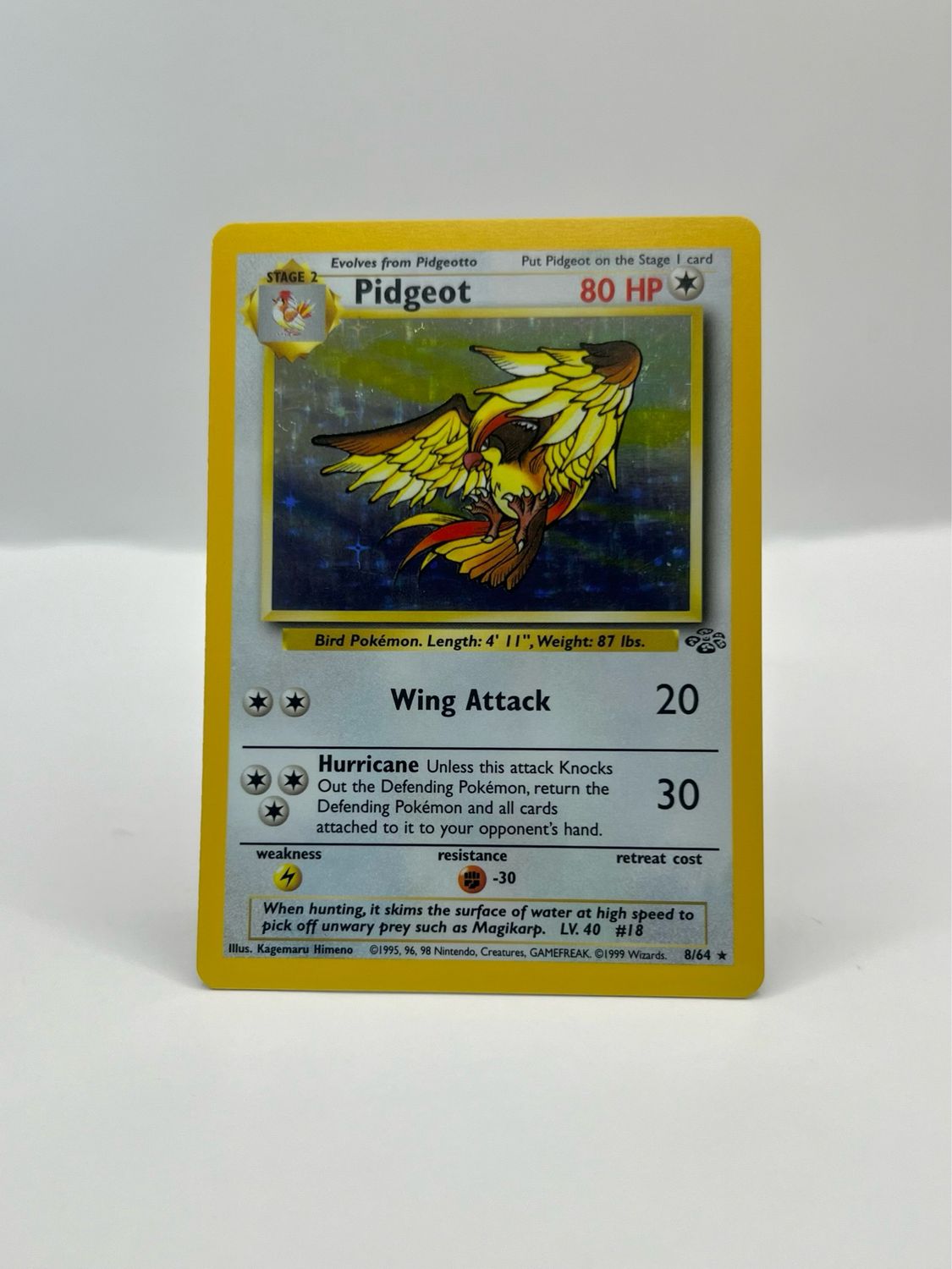 8/64 Pidgeot Near Mint Holo