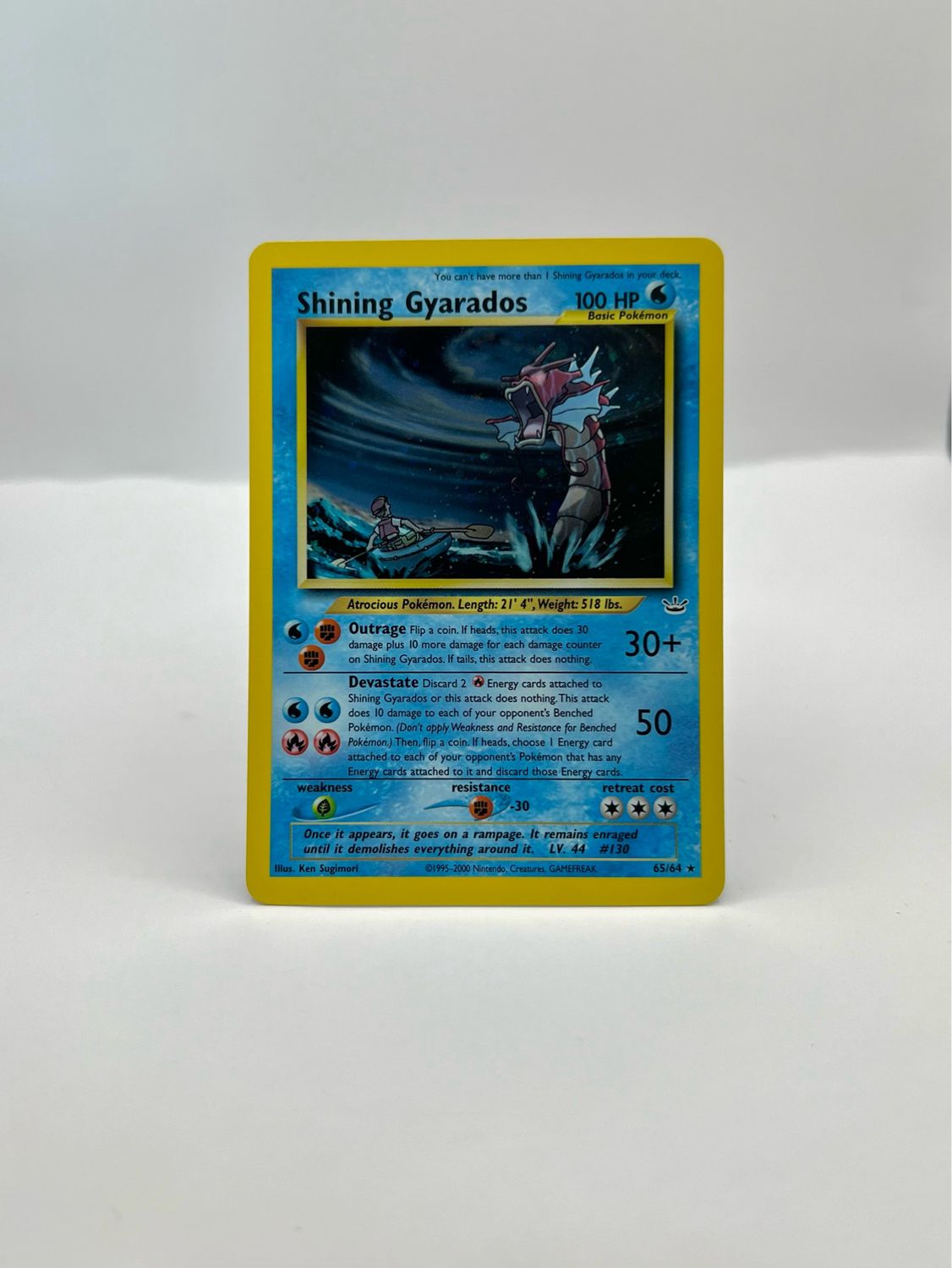 65/64 Shining Gyarados Near Mint Holo