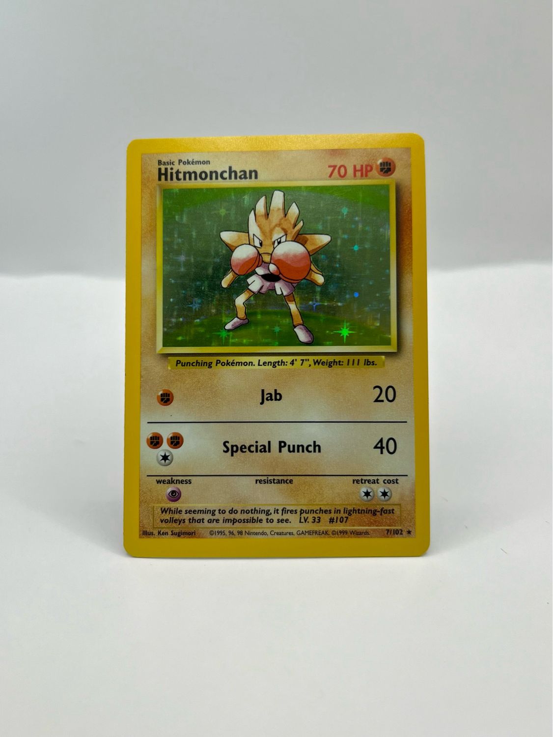 7/102 Hitmonchan Holo Near Mint