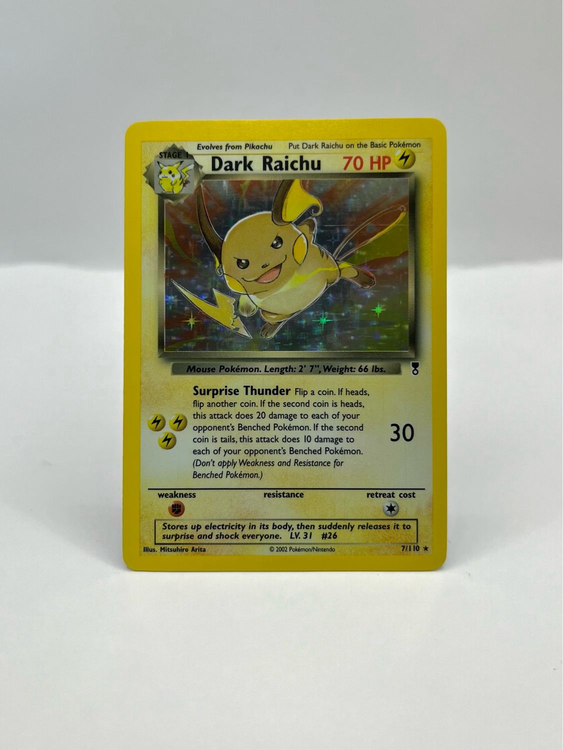 7/110 Dark Raichu Near Mint Holo