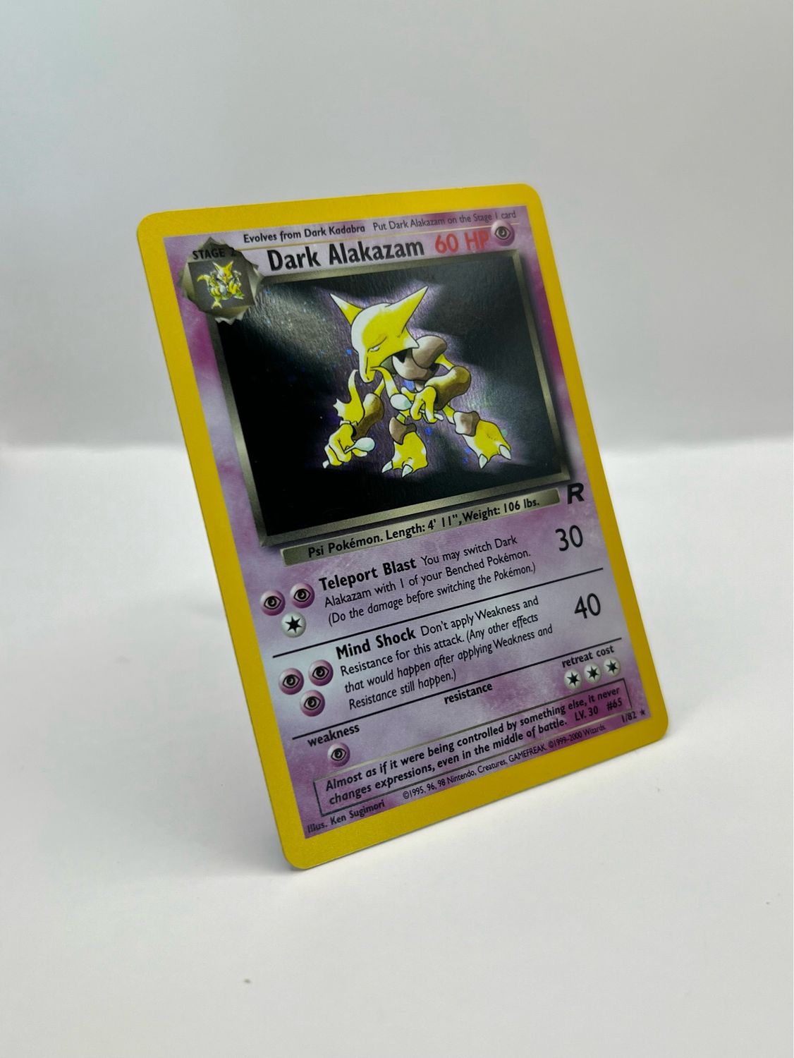 1/82 Dark Alakazam Near Mint Holo 1/82 Dark Alakazam Near Mint Holo