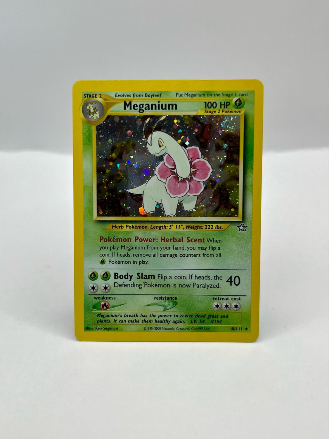 10/111 Meganium Light Play Holo