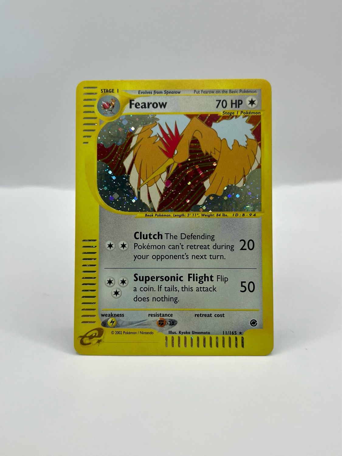 11/165 Fearow Near Mint Holo