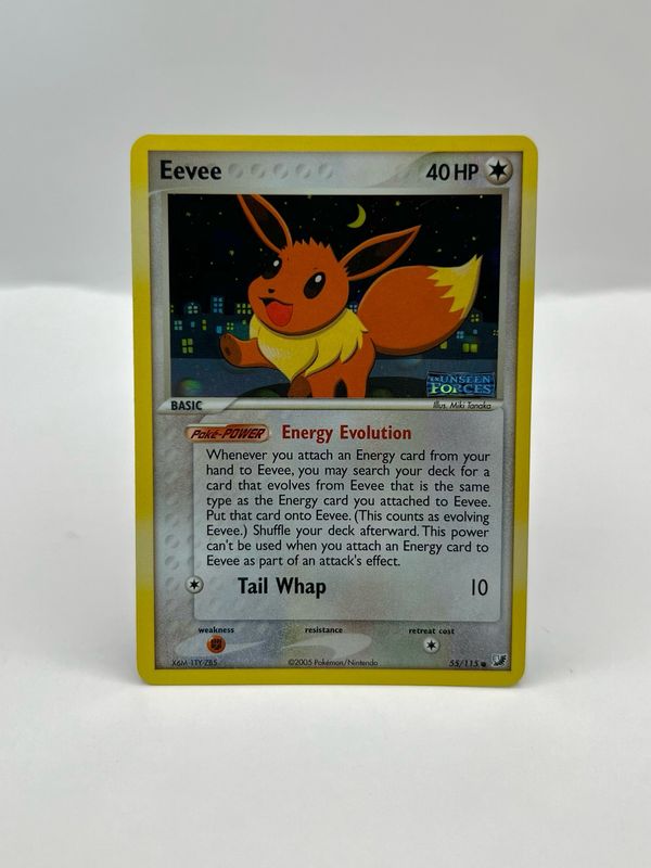 55/115 Eevee Stamped Near Mint Reverse Holo