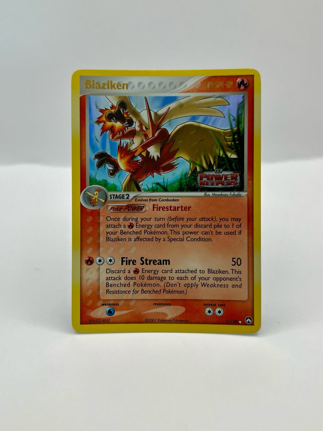 5/108 Blaziken Stamped Near Mint Reverse Holo