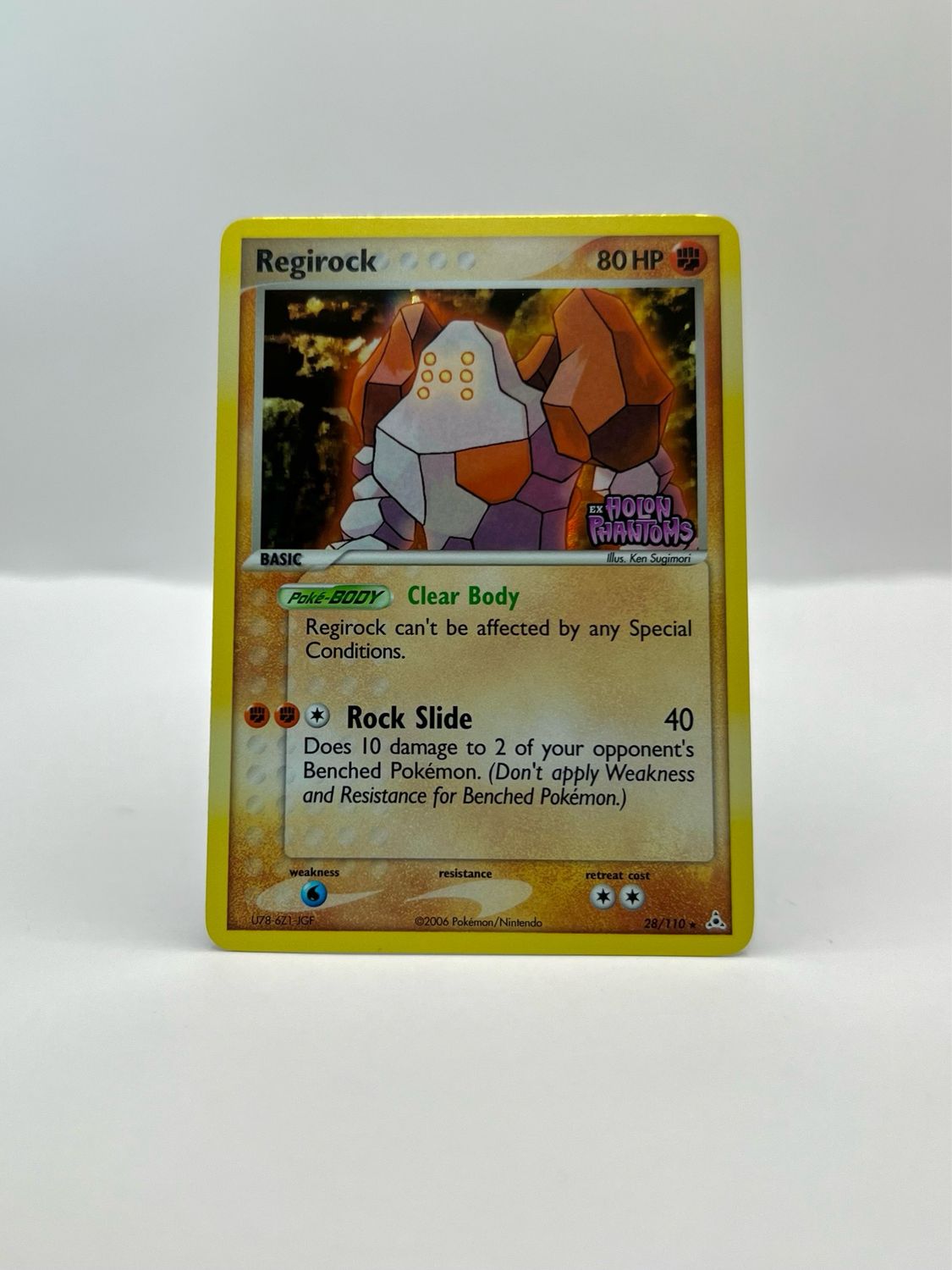 28/110 Regirock Stamped Near Mint Reverse Holo