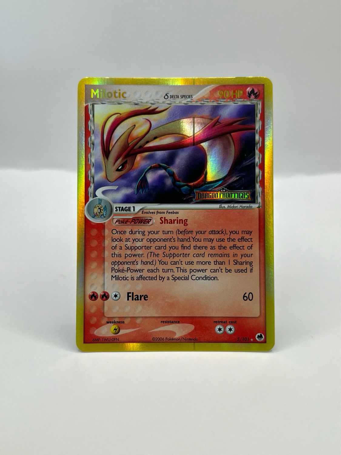 5/101 Milotic Stamped Light Play Reverse Holo