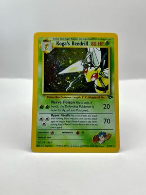 9/132 Koga&#39;s Beedrill Near Mint Holo